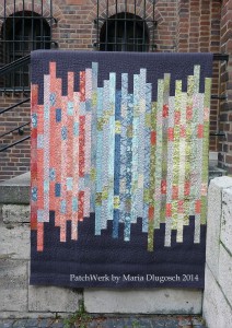 Shorline, Pattern by Tula Pink, fabrics Salt Water by Tula Pink, Size 60 * 82 inch